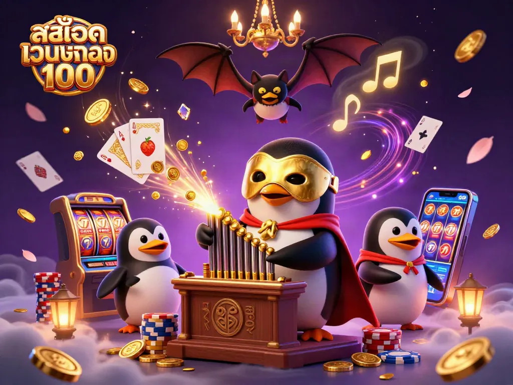 เล่นสล็อตเว็บตรง100 แจกรางวัลใหญ่กับภาพลวงตาของนกเพนกวินในการพนัน