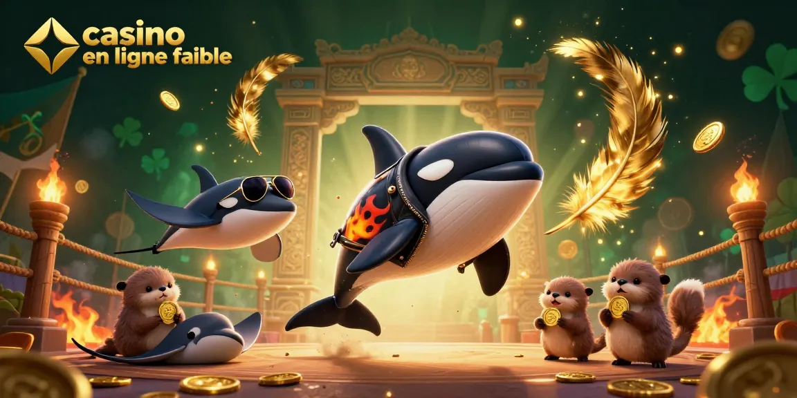 Casino en ligne fiable : Jouez avec 3D orque et animaux marins dans un décor de jeu captivant.
