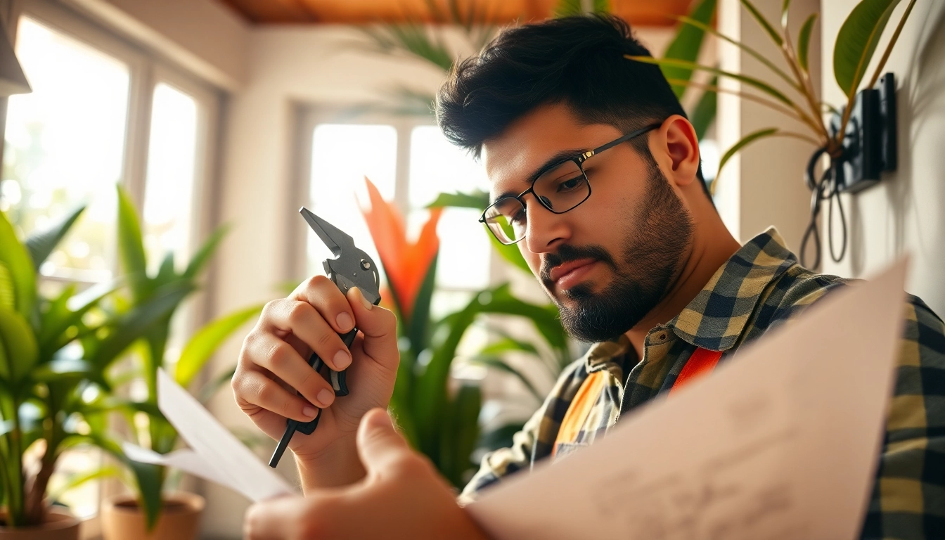 Electrician apprenticeship Hawaii: A dedicated apprentice working on residential wiring.