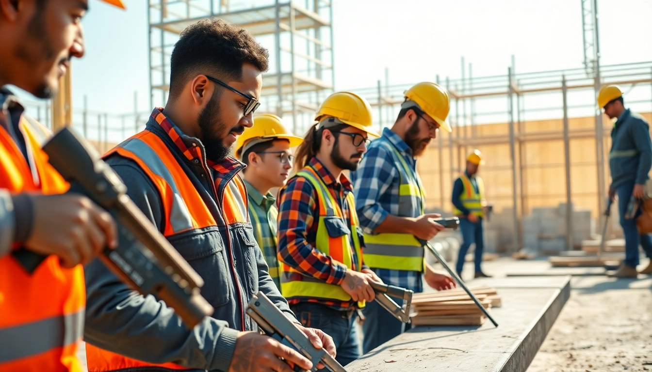 Enhance your understanding of contractor apprenticeship with skilled professionals at work.