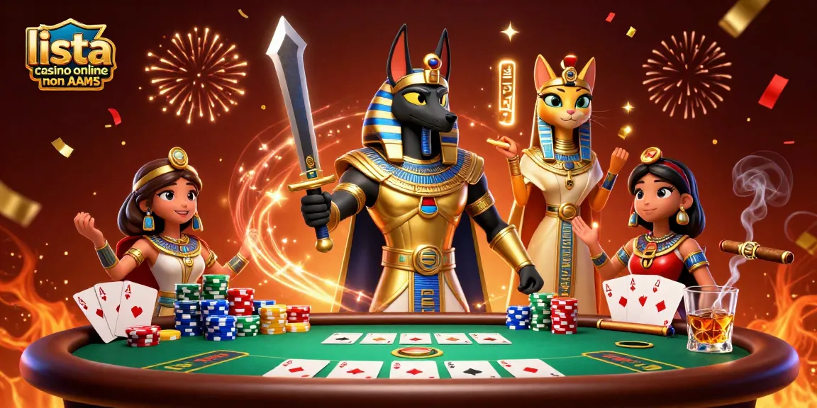 Gioca nei migliori casino online non AAMS con Anubis, l'antico guerriero egiziano e stati d'animo festosi.