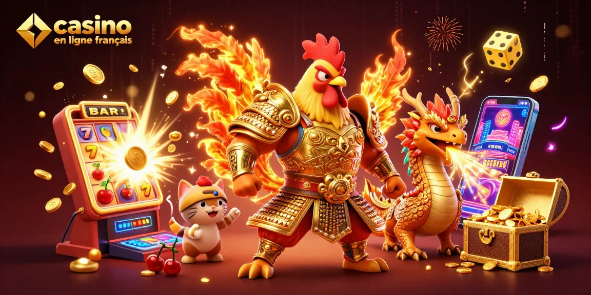 Plongez dans l'univers du casino en ligne français avec des personnages dynamiques et des éléments de jeu captivants.