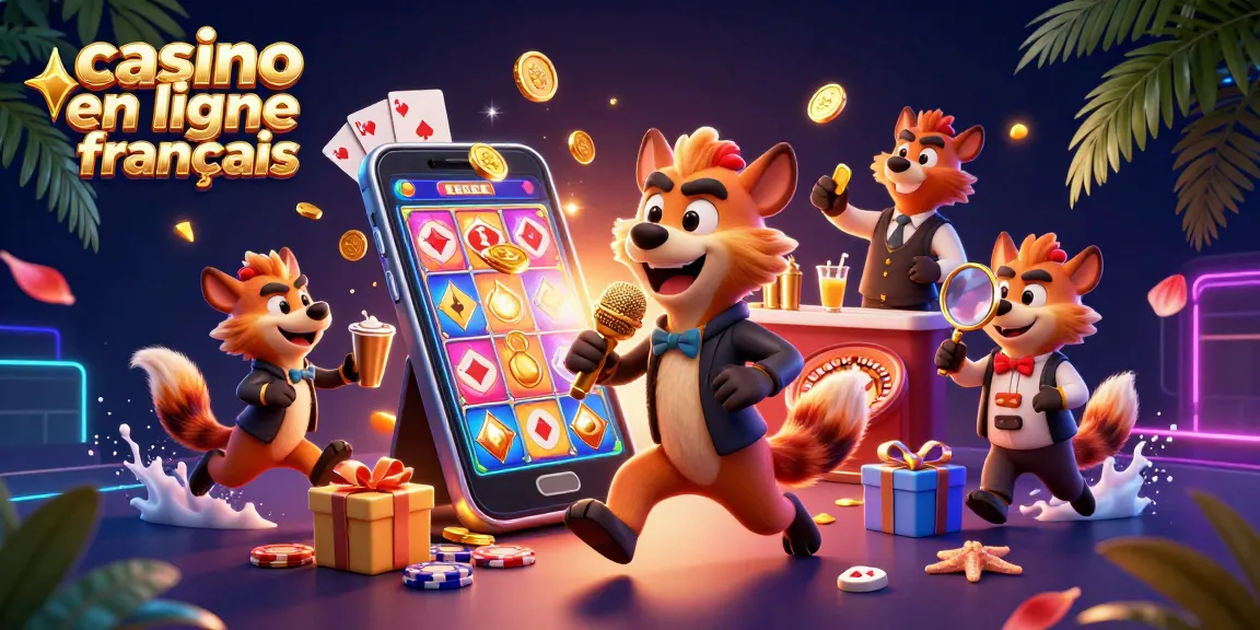Assister à un spectacle de casino en ligne français vivant avec des hyènes comiques.