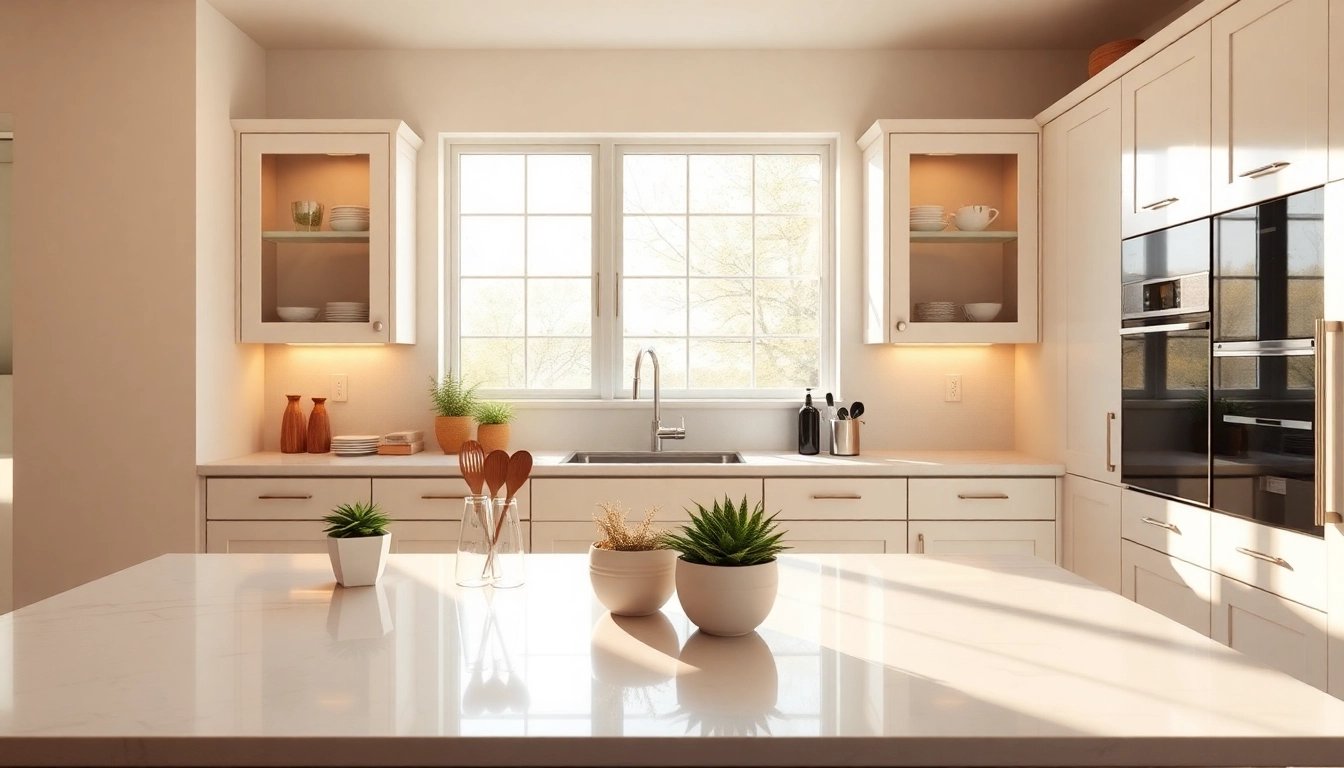 Refaced cabinets showcased in a stylish kitchen environment, highlighting Cabinet Refacing Saint Petersburg FL.