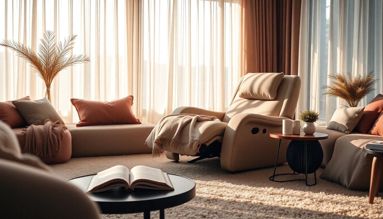 Relax in a sleep recliner chair surrounded by cozy decor for ultimate comfort.