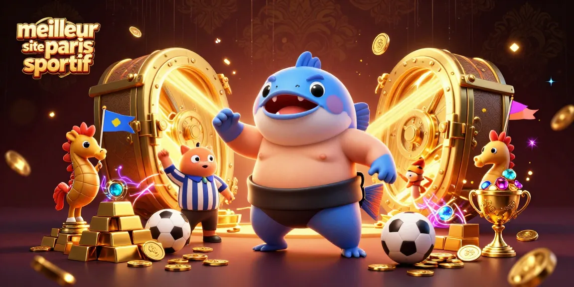 Pariez sur le meilleur site de paris sportif avec une illustration colorée d'une scène de jeux sous-marins
