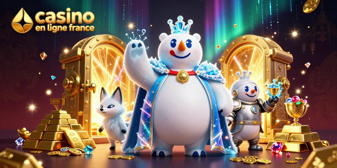 Gagnez au casino en ligne France avec une illustration fascinante de porte de coffre et trésors.