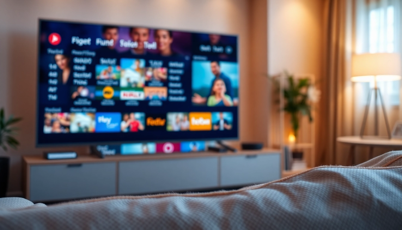 Watch iron tv pro on a modern TV showcasing vibrant streaming options.