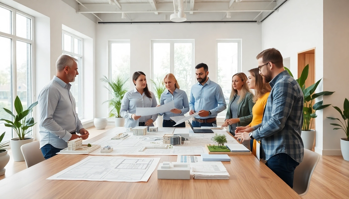 Engaging consultation with a Contact residential architect Boston in a modern office.