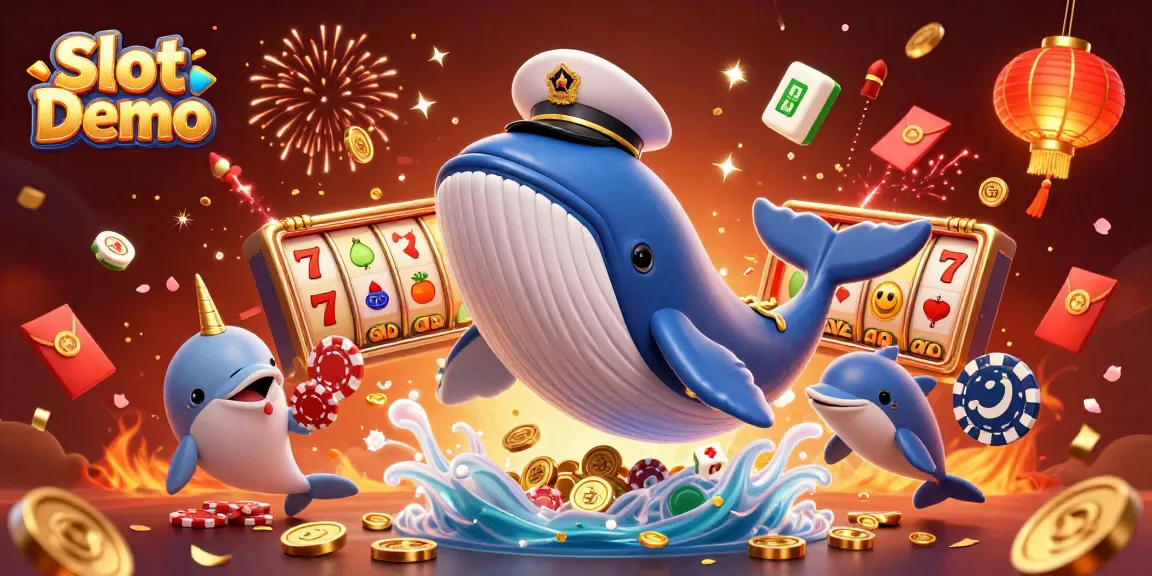 Experience the thrilling Slot Demo with playful whales, dolphins, and captivating casino elements.