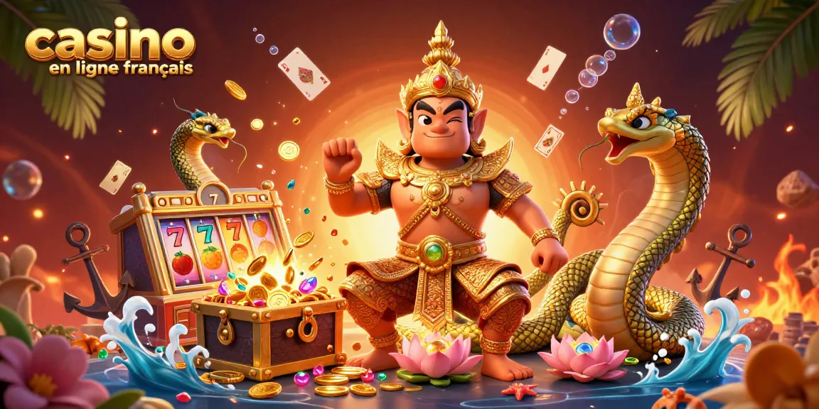 Jouez sur un casino en ligne français avec des gardiens orange et or spectaculaires.