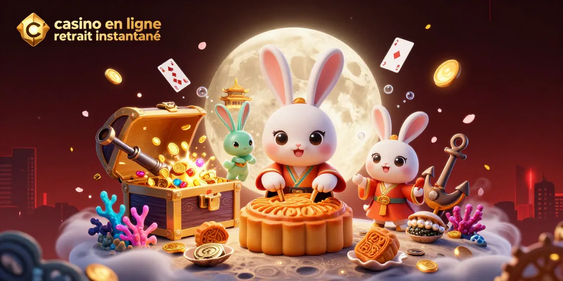 Découvrez un jeu de casino en ligne avec retrait instantané mettant en scène un lapin de lune.
