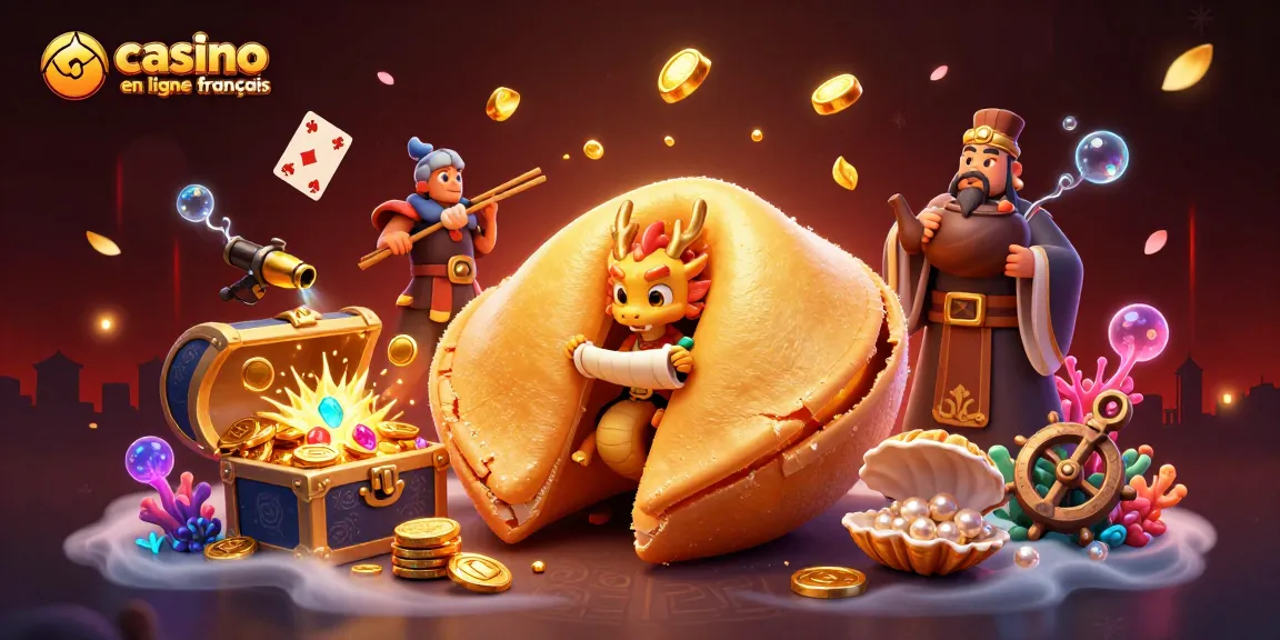 Casino en ligne français : Découvrez une scène captivante avec des personnages animés et des éléments, créant une atmosphère chanceuse.