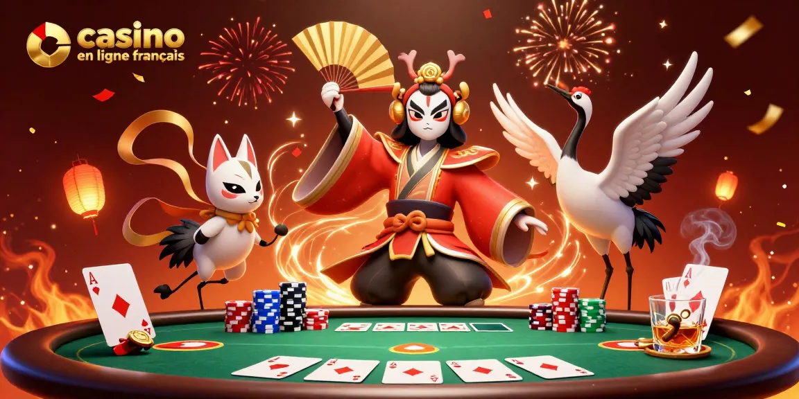 Faites gagner au casino en ligne français avec de riches éléments de jeu dans une scène dynamique.