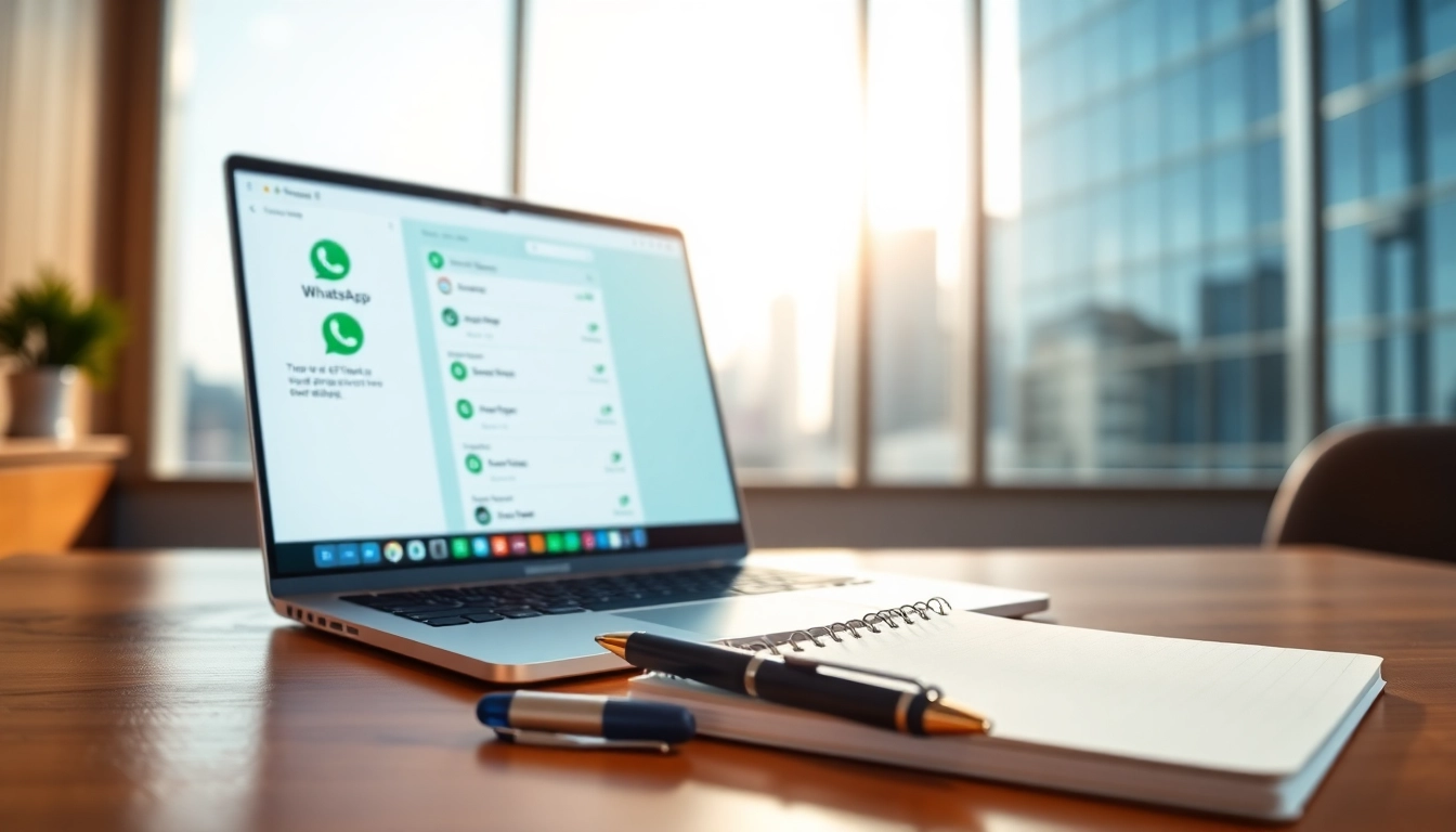 Enhance customer relationships with WhatsApp Smart CRM displayed in a modern workspace.