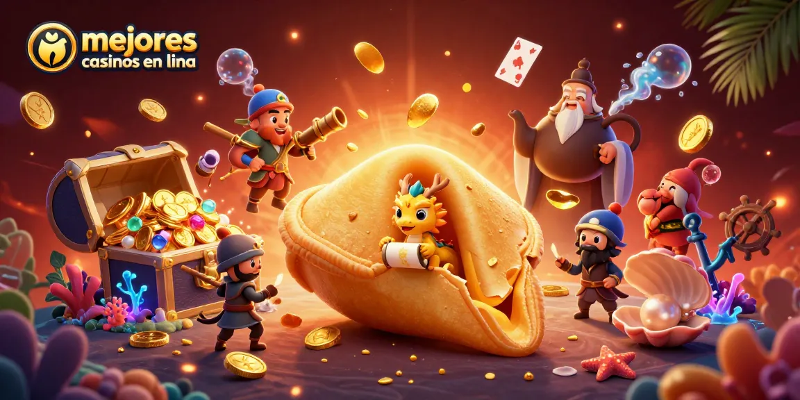 Visualiza los mejores casinos en línea con un dragón en un mundo de oro y fortuna.