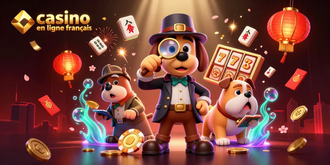 Le jeu de casino en ligne français révélé par un détective et son bulldog, à la recherche de trésors.