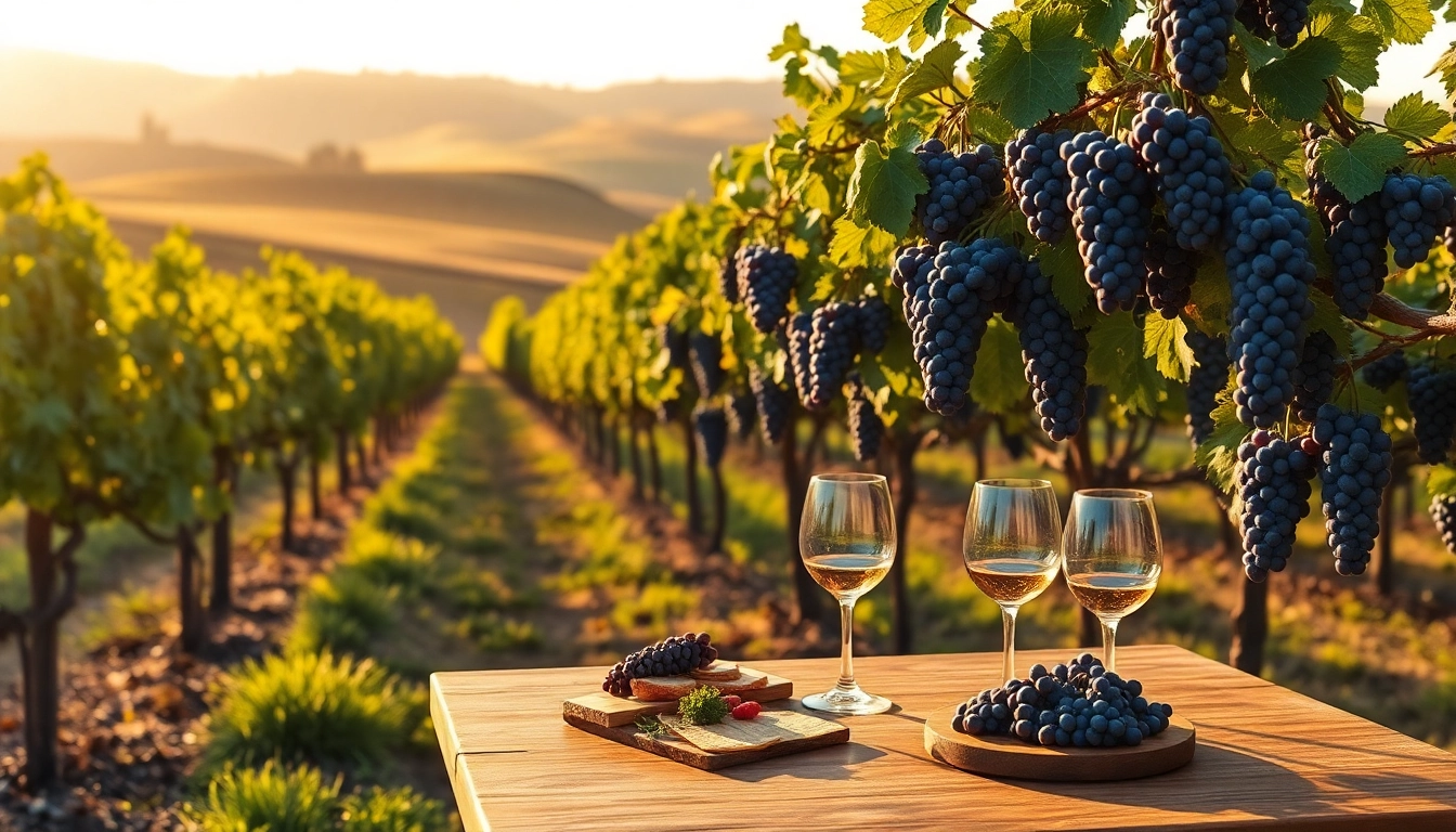 Tasting fine wines at stunning wineries in Clarksburg with picturesque vineyard views.