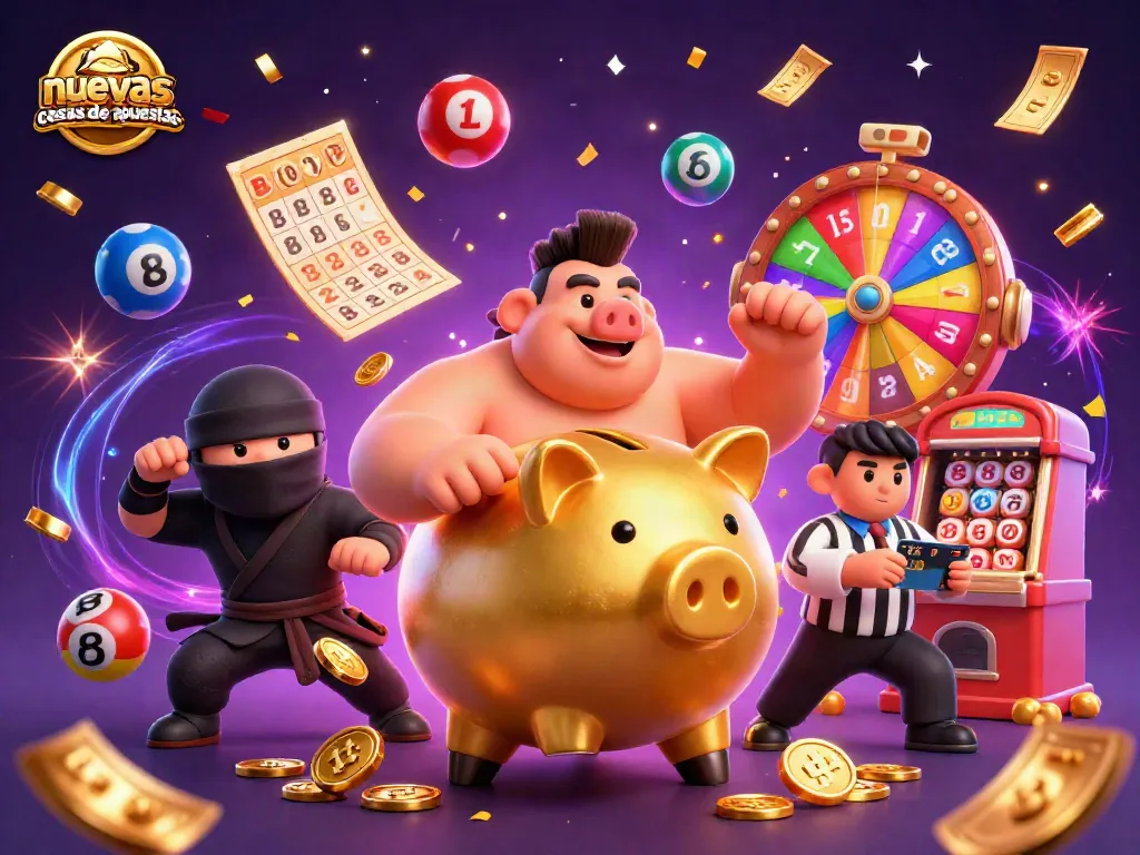 Las nuevas casas de apuestas celebran con un banquero de oro, un ninja y un samurái.