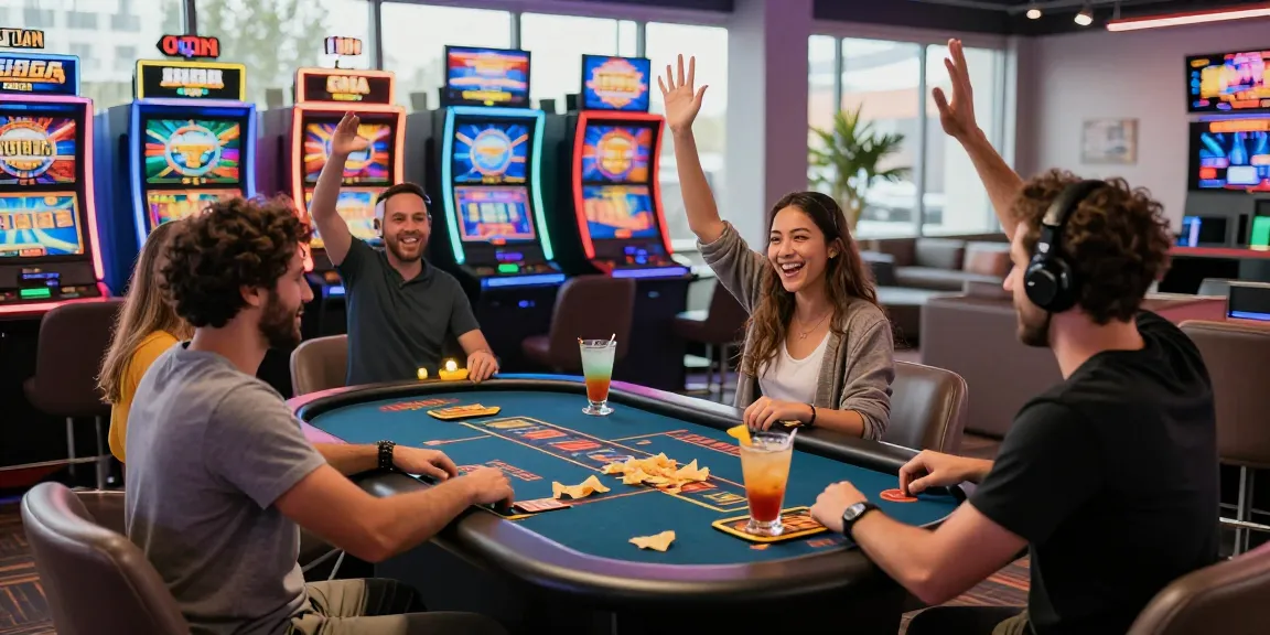 Exciting gaming experience at credit card casinos at maic.org.uk showcasing players in action.