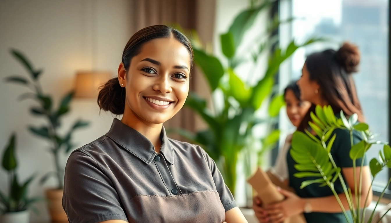 Engaging scene of a maid providing assistance in Dubai, showcasing Maid Visa Dubai process.