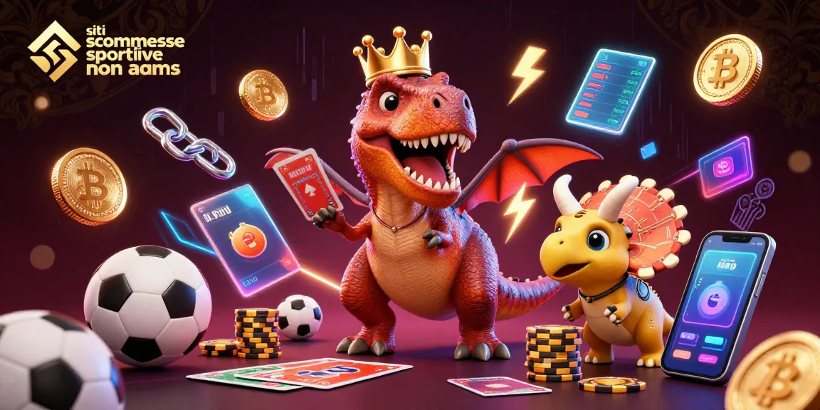 Gioca sulle scommesse sportive non AAMS con il T-Rex e il triceratopo mentre accumulano chips d'oro.