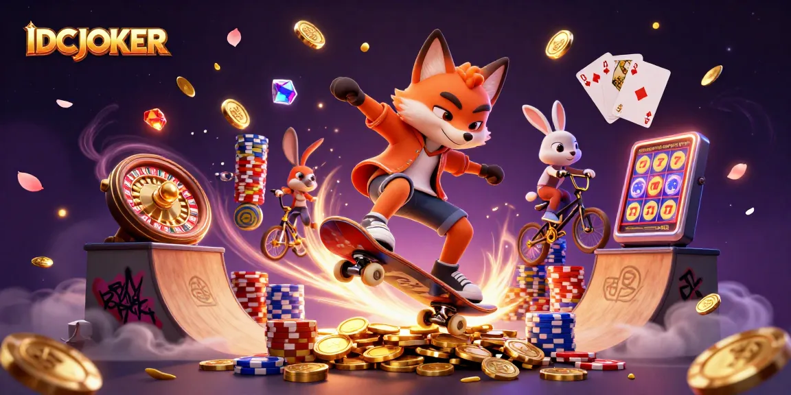 IDCJOKER delivers thrilling jackpot spins as the fox and rabbit showcase dynamic gaming action.
