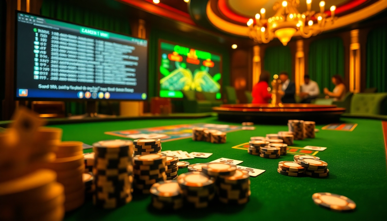 Engaging casino scene illustrating hidden wiki status through vibrant gambling activity.