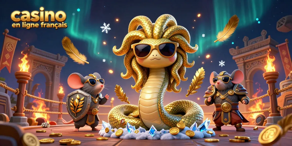 Découvrez le monde passionnant du casino en ligne français avec des personnages illustrés en 3D dans un univers captivant.