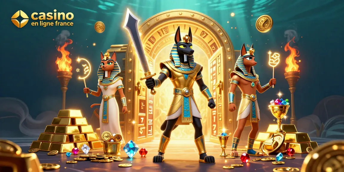 Casino en ligne France : Anubis et Bastet dans un monde de jeux d'argent majestueux