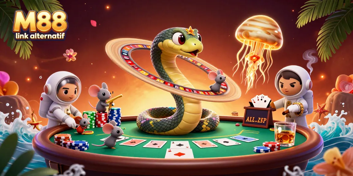 Experience the thrill of M88 link alternatif with vibrant betting action and interstellar characters.