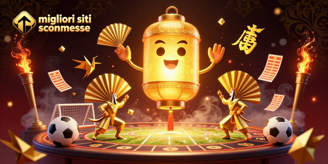 Scopri i migliori siti scommesse con un'illustrazione 3D di casinò vivace e energetica.