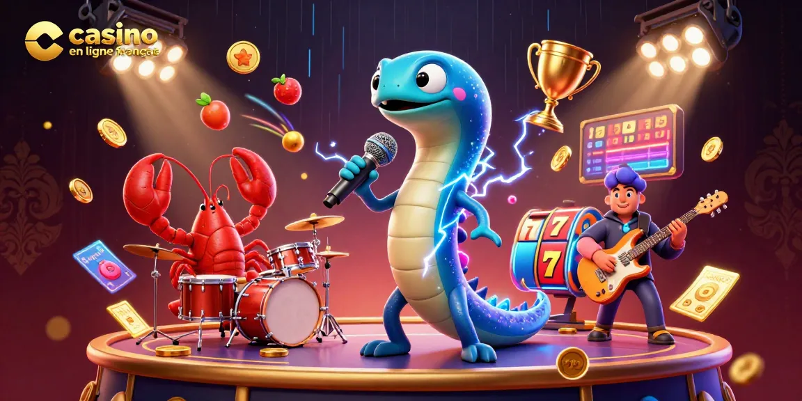 Plongez dans l'univers du casino en ligne français avec un concert sous-marin vibrant et dynamique.