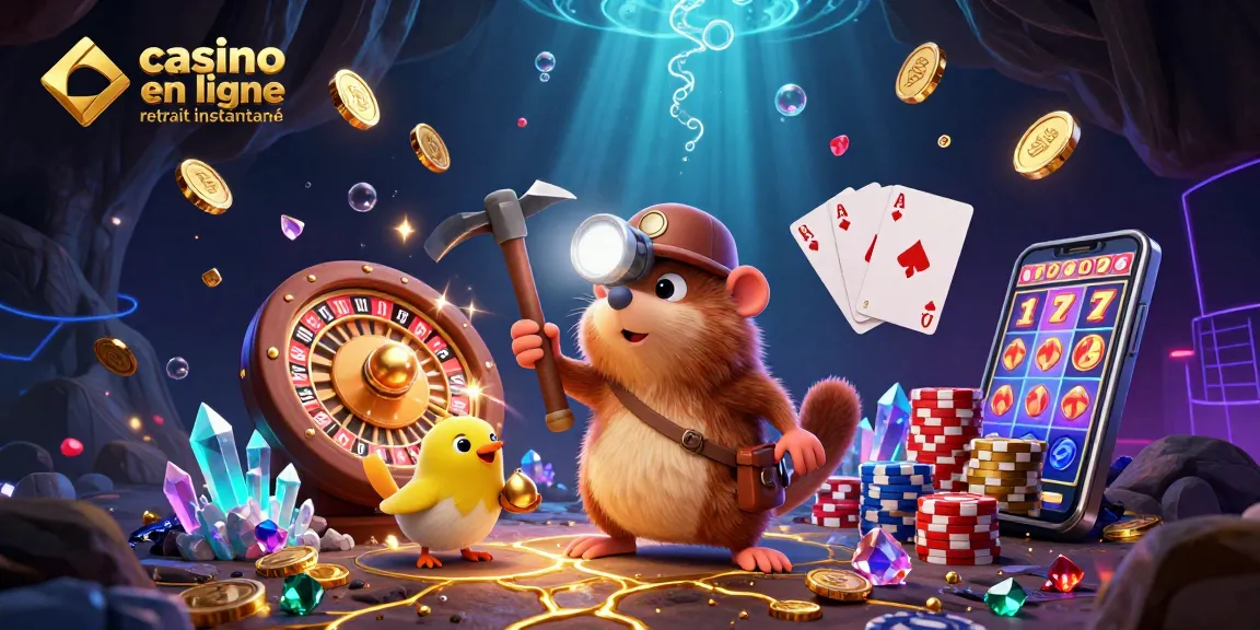 Explorez les gains du casino en ligne retrait instantané avec une illustration dynamique et riche en détails.