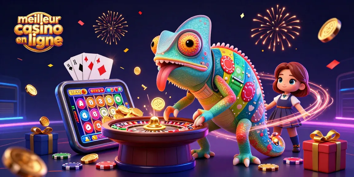 Découvrez les jeux captivants du meilleur casino en ligne avec ce chameleon dynamique et des éléments de jeu vibrants