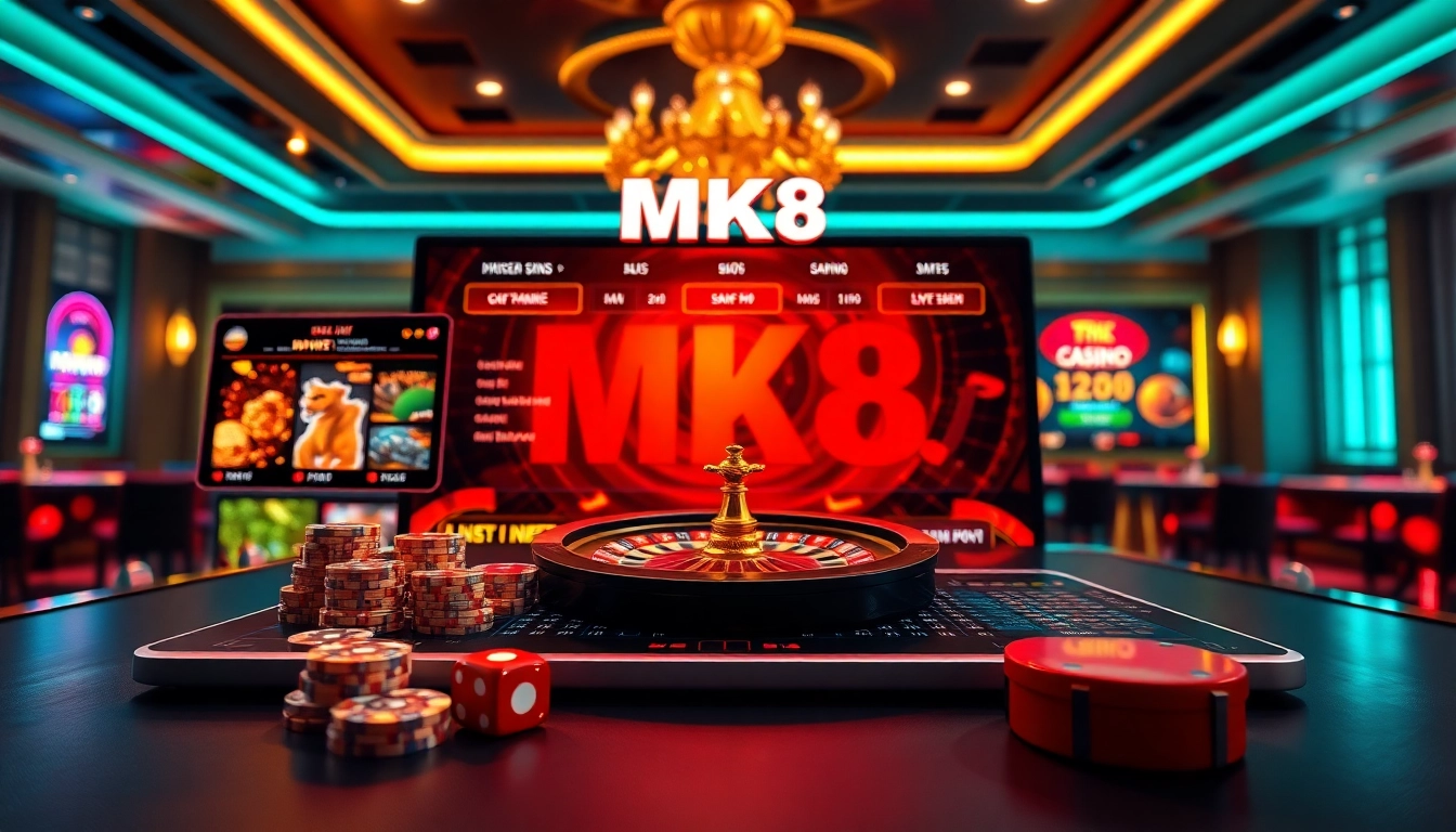 Engage in thrilling online gambling with MK8 as you explore poker, slots, and roulette.