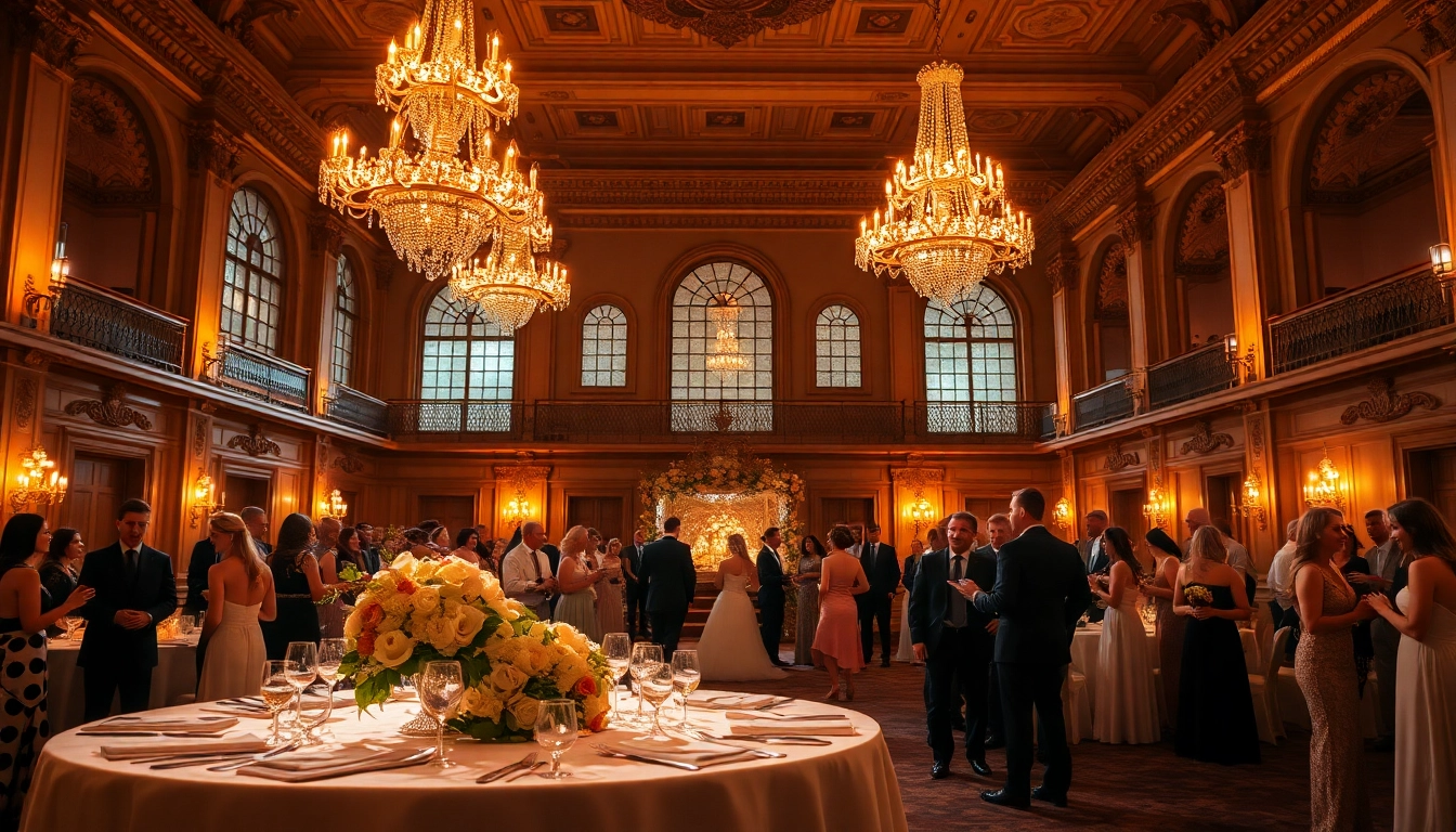 Capture the ambiance of a Jacksonville Wedding Venue featuring elegant decorations and joyful celebrations.