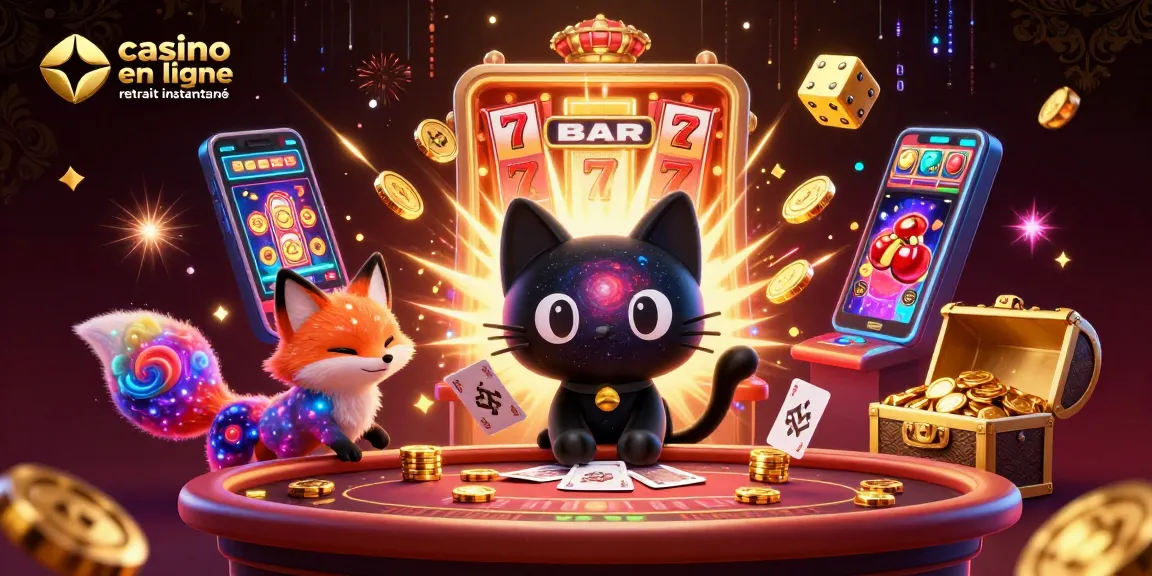 Jouez à casino en ligne retrait instantané avec un chat cosmique et une machine à sous explosive.