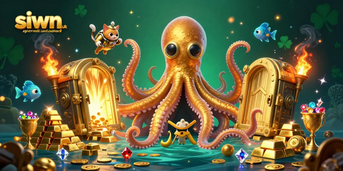 Engage in thrilling gameplay at siwn.org.uk credit card casinos with a vibrant, treasure-filled scene.