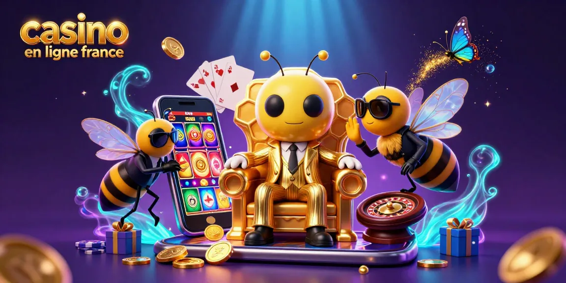 Jouer au casino en ligne France avec une illustration de la chance et du luxe, fortunes en jeu.