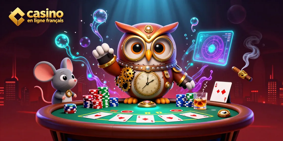 Plongez dans l'univers captivant du casino en ligne français avec une illustration 3D vibrante de jeux.