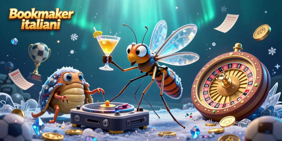 Gioca su Bookmaker italiani con personaggi unici in un'illustrazione di casinò affascinante.
