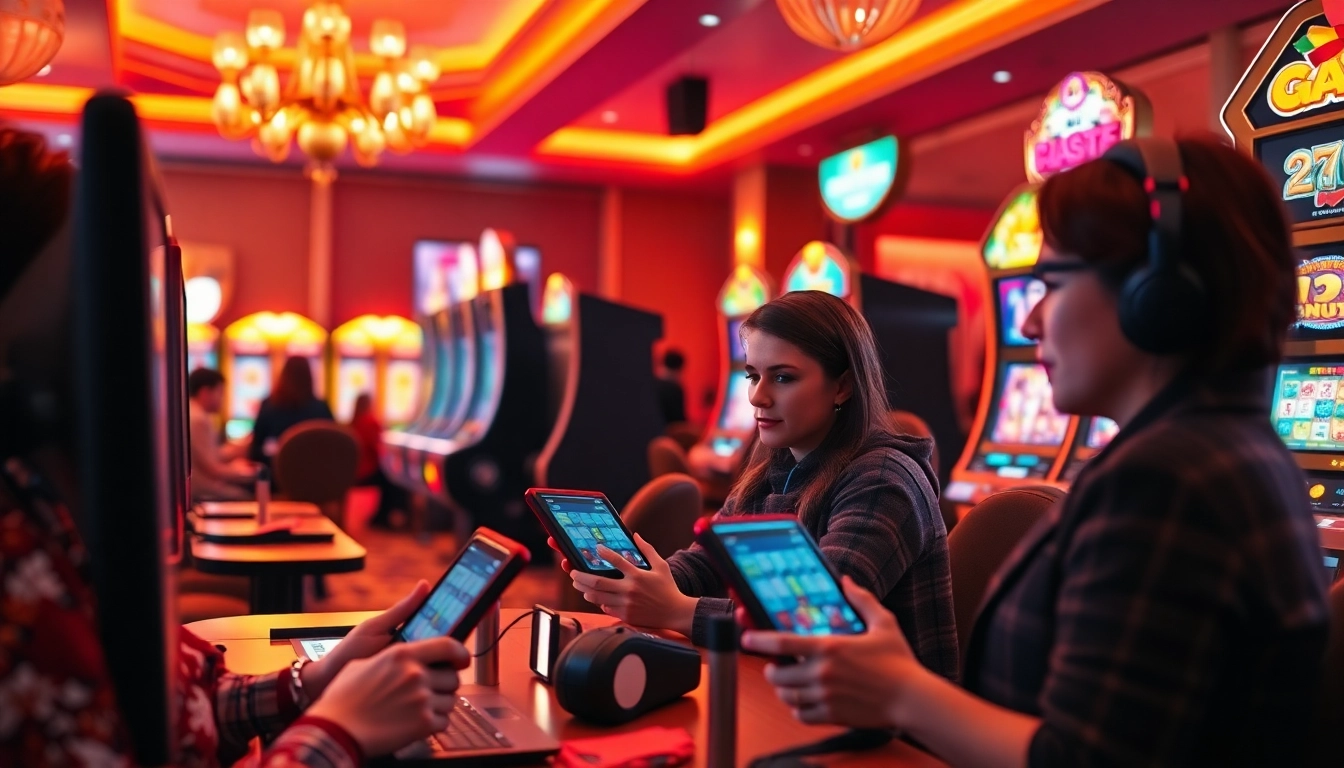 Experience Non gamstop Casino Uk with a vibrant gaming environment featuring engaged players.
