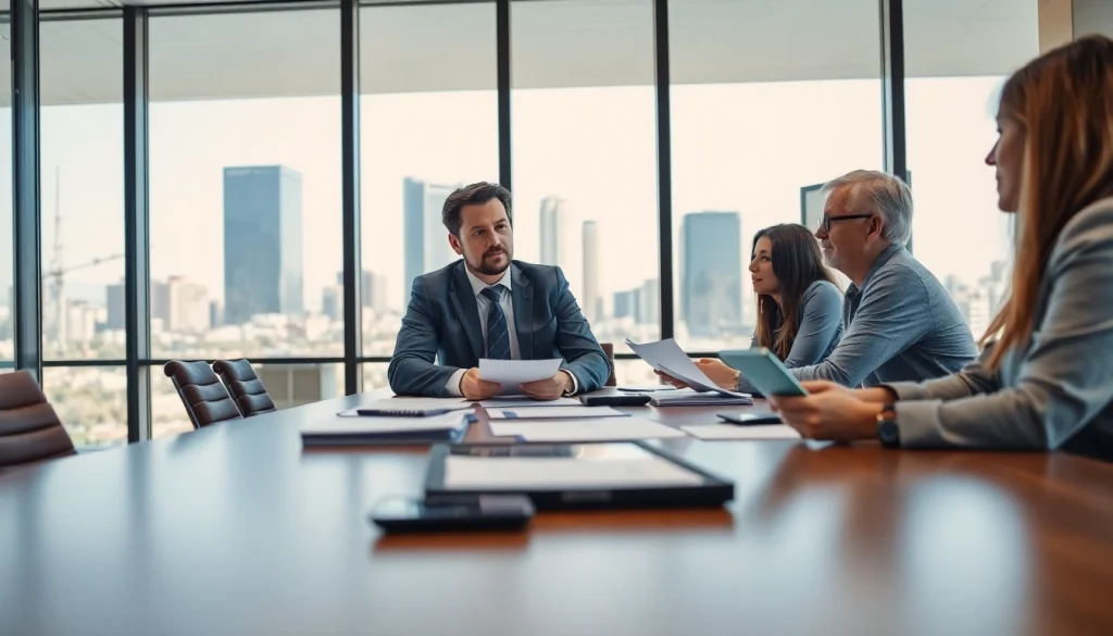 Independent wealth management firm San Antonio advisors consulting clients in a bright modern office.
