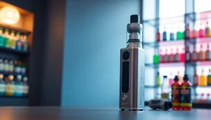 Oxva Vape-Gerät perfekt in einem eleganten und modernen Umfeld inszeniert.