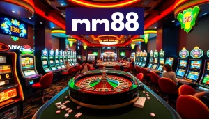 Experience mm88 excitement with rolling dice and vibrant poker tables.
