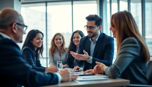 Corporate photography service in Milan, showcasing a vibrant team collaboration