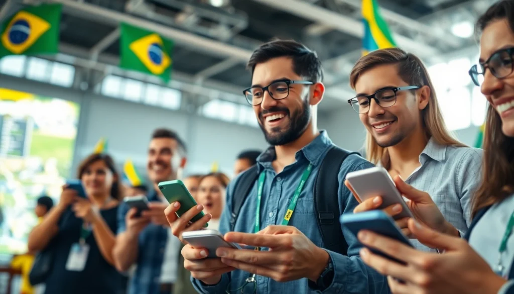 Engaging in sports betting Brazil with mobile apps in a dynamic setting.