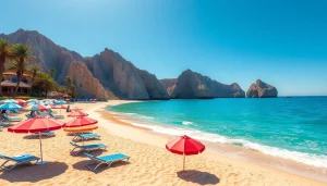 Enjoying the sun and waves at the best time to visit Cabo on a vibrant beach.