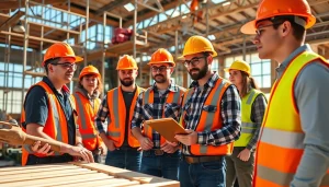 Students at construction trade schools in texas practice skills in a vibrant, hands-on training environment.